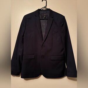 H&M Men's Navy Slim Fit Suit Jacket